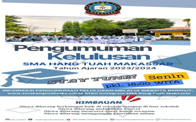 PENGUMUMAN KELULUSAN SMA HANG TUAH MAKASSAR TAHUN PELAJARAN 2023/2024